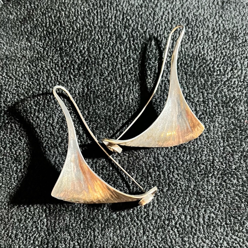 Unique Artwork Silver Earrings